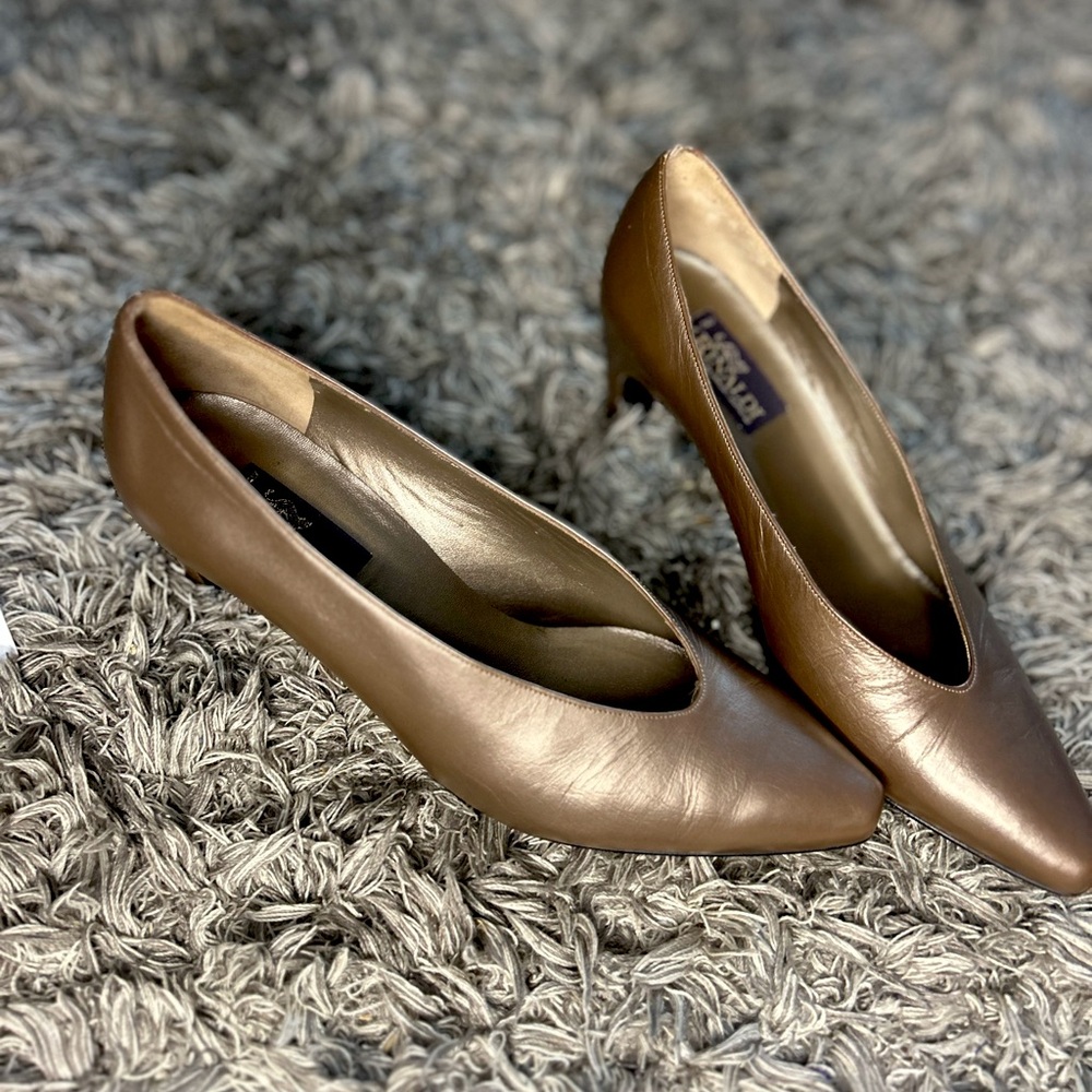 Rinaldi Elegant Brown Leather Pumps